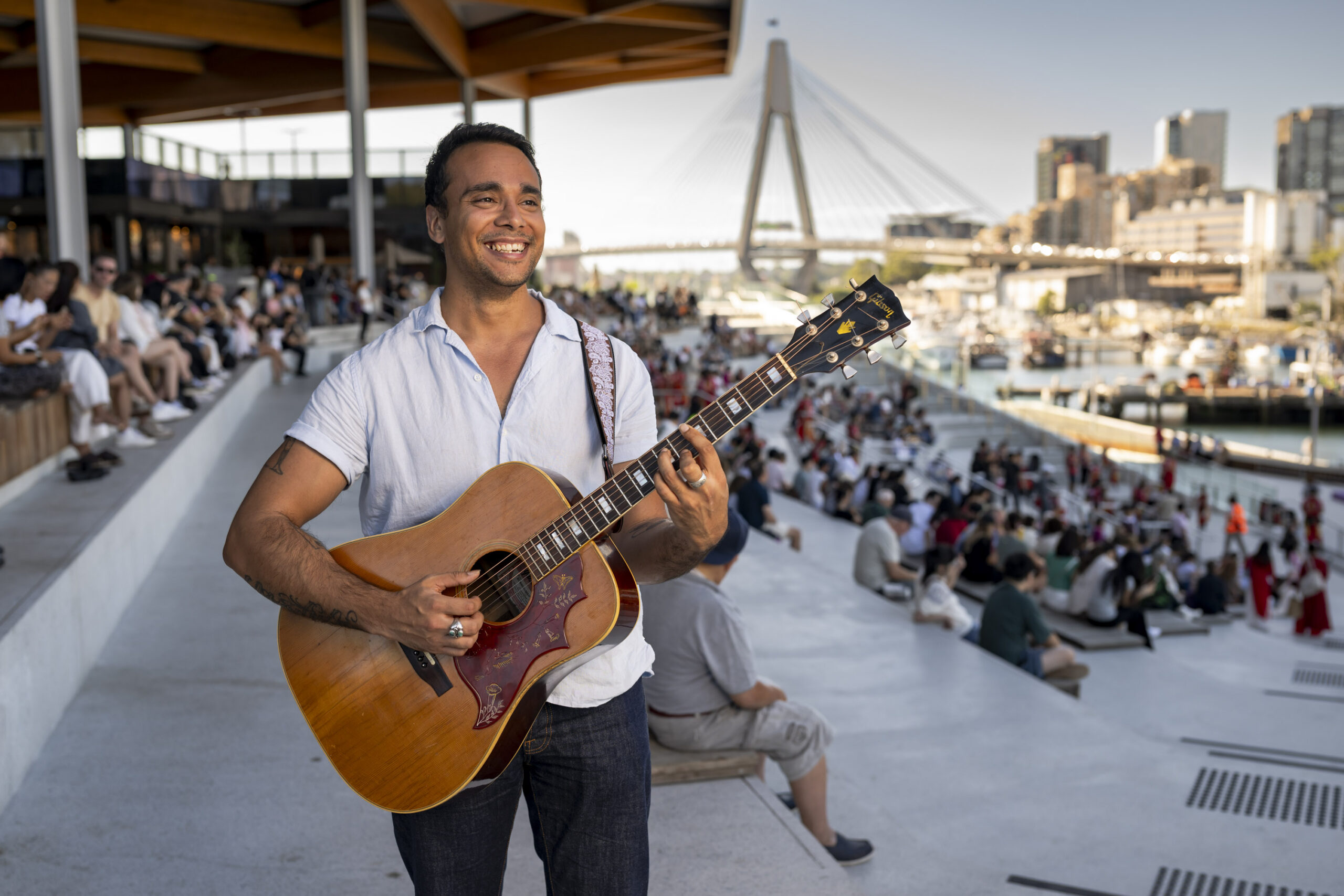 John James at New Wave Concert Series at Sydney Fish Market